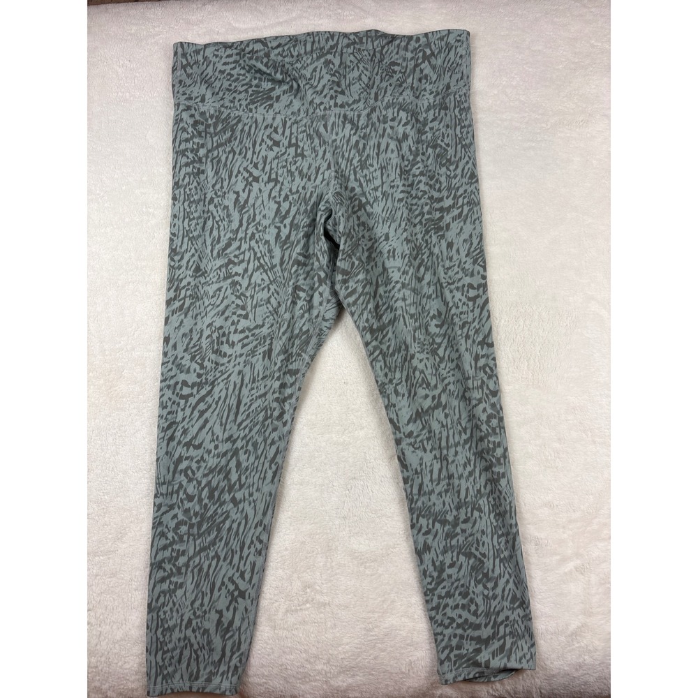 GapFit Studio Sky High Leggings XXL Grey Abstract Print GapPower Yoga Pants